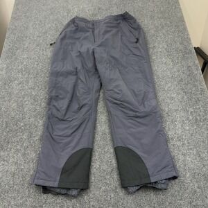 LL Bean Snow Pants Womens XL Gray Nylon Insulated Thermore Winter Gorpcore
